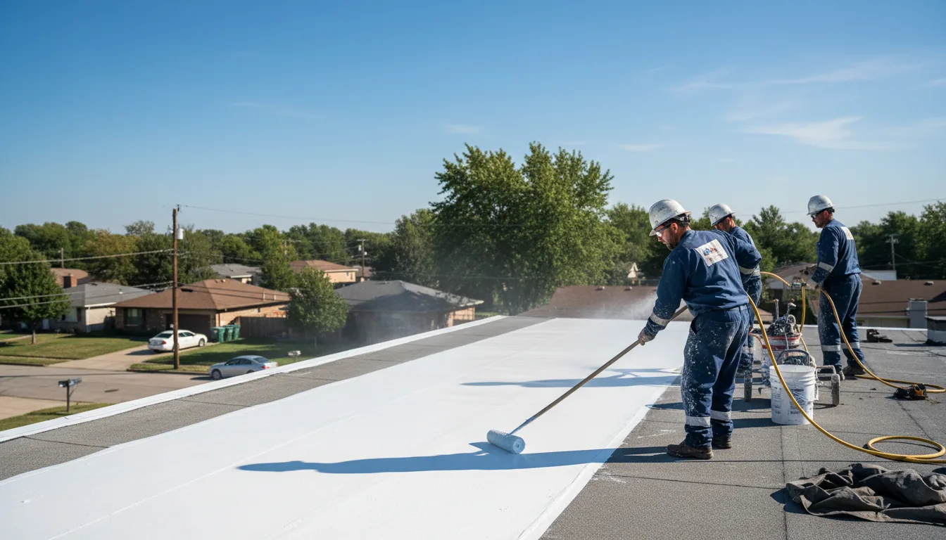 Commercial roof coating in Fredericksburg, OH near me